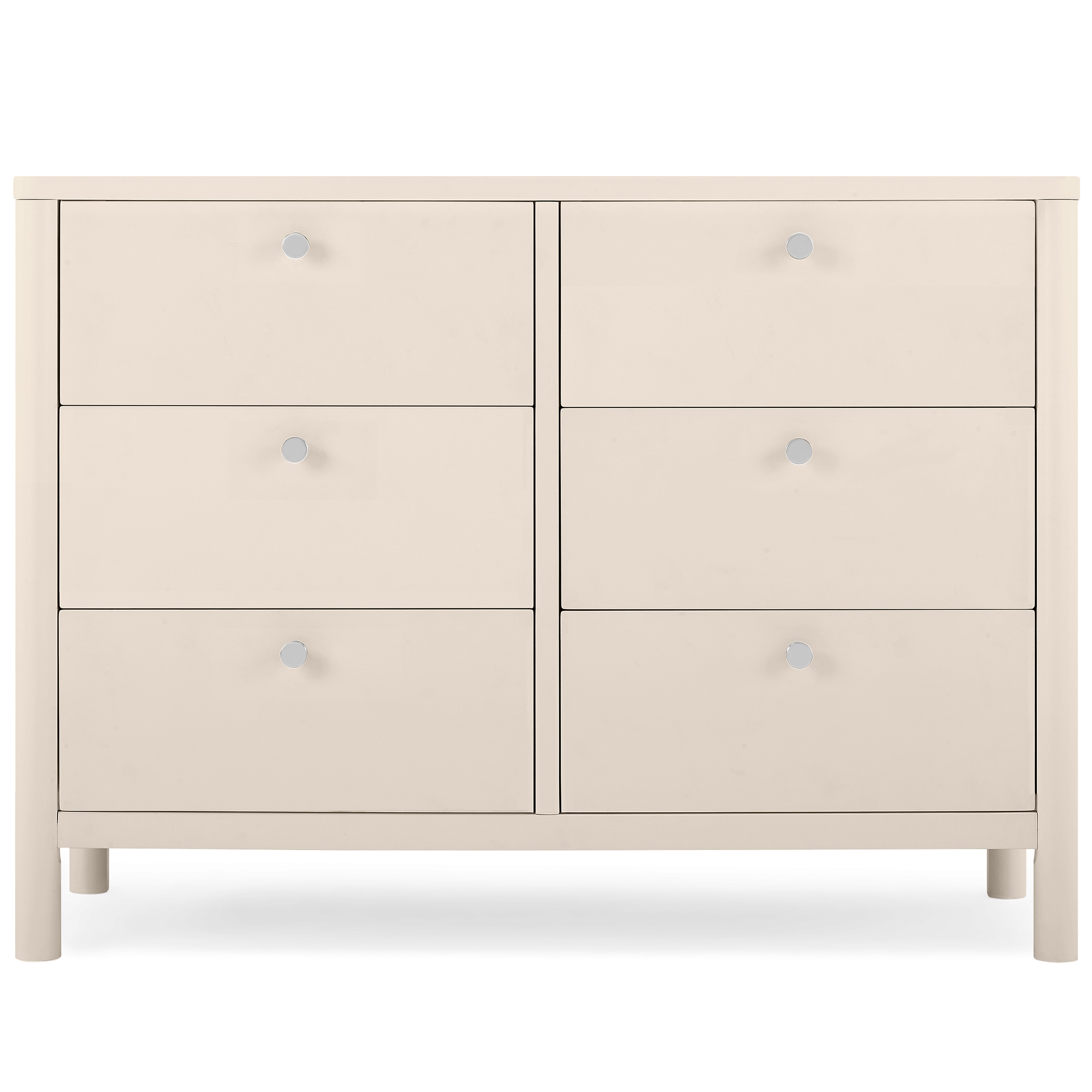 Brooks 6 Drawer Dresser with Interlocking Drawers - Sturdy Wooden Bedroom Furniture for Clothes Storage | Perfect for Master Bedroom, Guest Room & Nursery Organization