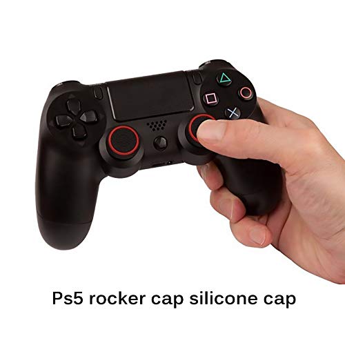 4PCS Silicone Joystick Thumb Grip Caps for PS5, PS4, PS3, Xbox 360, Xbox One, Xbox One X Elite & Nintendo Switch Pro Controller - White | Non-Slip Comfort for Gaming, Perfect for FPS, Racing & Long Gaming Sessions