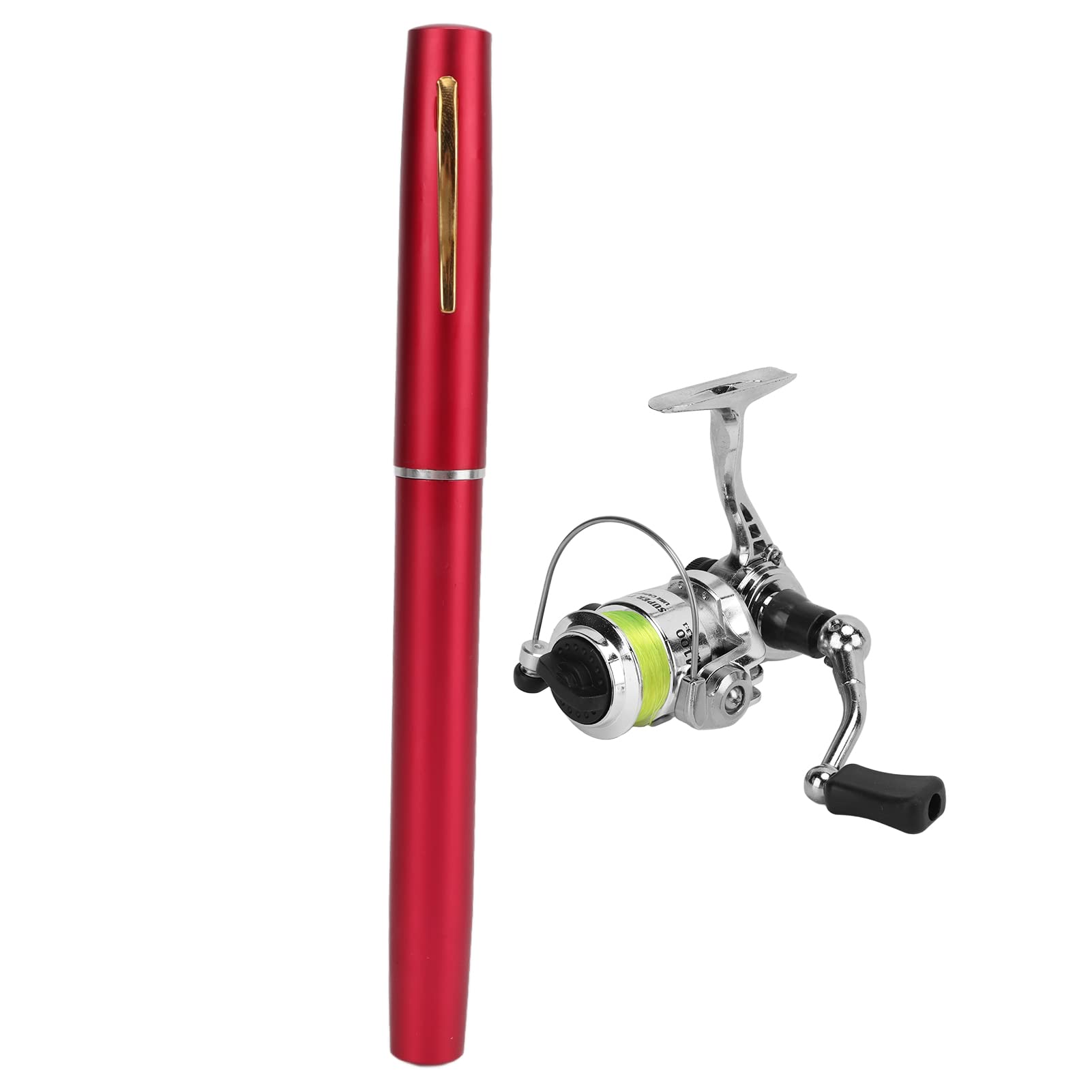 SOONALL Mini Telescopic Fishing Rod - Portable Pen-Style Fishing Pole with Reel Wheel, Compact Retractable Fishing Kit for Saltwater & Freshwater | Perfect for Travel, Camping & Backpacking Adventures