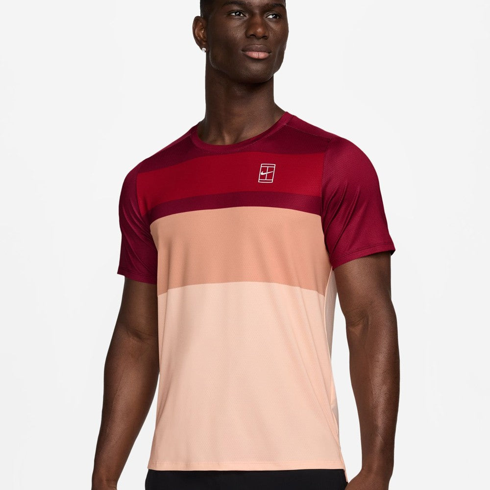 Nike Men's Advantage Top Team Red/Multi - Lightweight Performance T-Shirt for Running, Gym & Casual Wear
