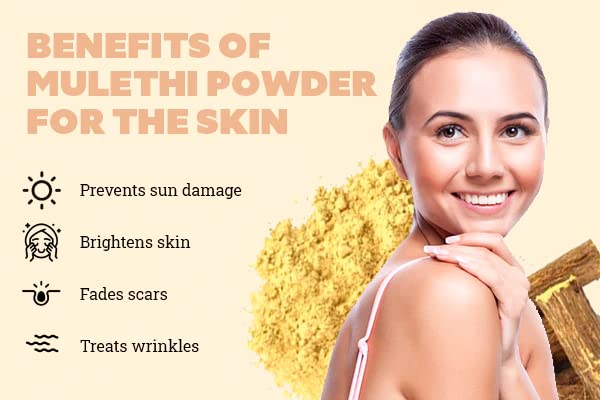 Divine Nature Pure Natural Mulethi Powder (Licorice Root Powder) - 100g | For Skin Whitening, Face Glow, Hair Growth & Body Care | Ayurvedic Yashimadhu Powder for Brightening, Acne Treatment & Healthy Scalp | Perfect for DIY Beauty Masks, Herbal Remedies & Holistic Wellness