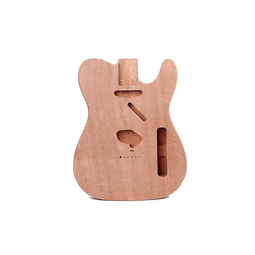 Alnicov Unfinished Electric Guitar Body for Fender Telecaster TL - DIY Guitar Kit with Premium Mahogany Wood - Perfect for Custom Builds, Home Projects & Musician Upgrades