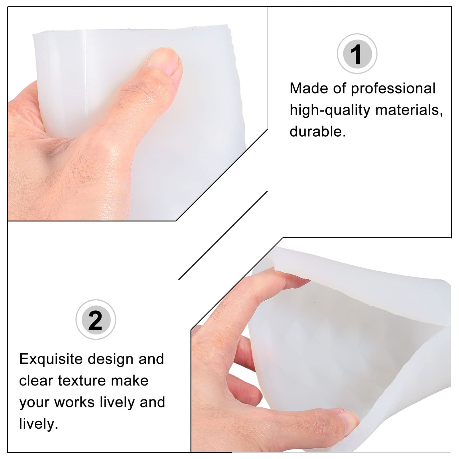 Geometric Silicone Cylinder Candle Molds for DIY Epoxy Resin Casting - Perfect for Making Candles, Soaps, Flower Specimens & Craft Projects - Ideal for Home Decor, Wedding Centerpieces & DIY Gift Making