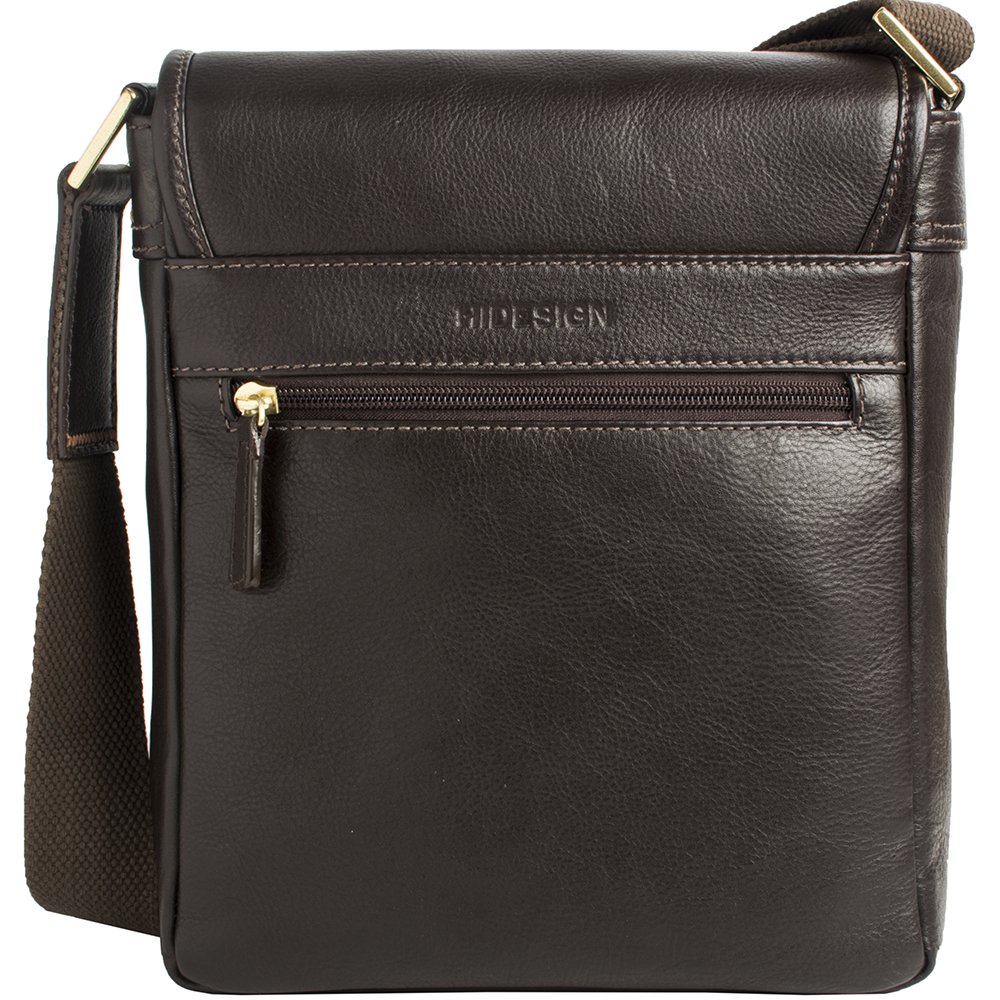 Hidesign Seattle Genuine Leather Unisex Crossbody Bag - Stylish & Durable for Travel, Work, and Everyday Use