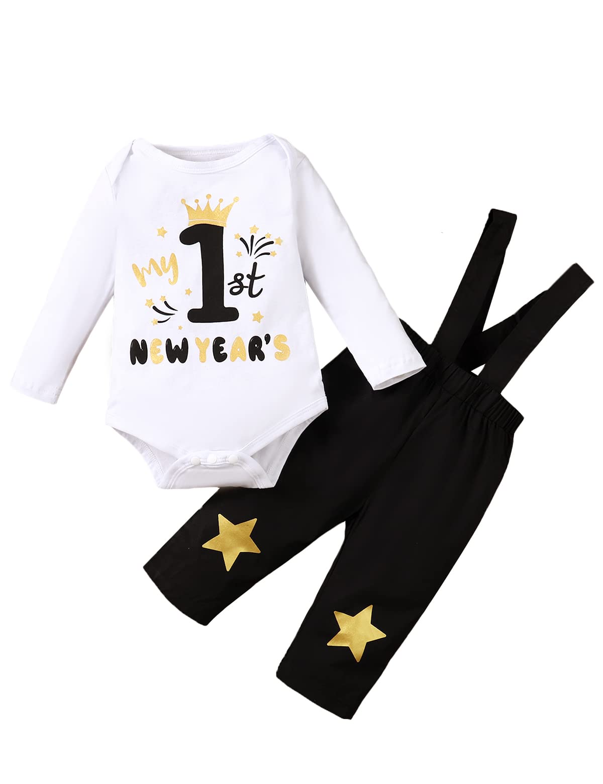 My First New Year's Baby Boy Outfit - Cute Birthday Shark Romper for Newborn Photoshoot & Holiday Celebrations