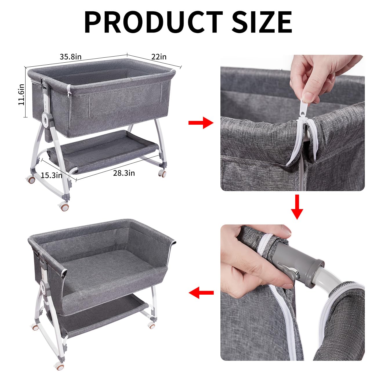 **Raised Pet Bunk Bed for Dogs - Elevated Dog Bed Attachment for Human Bed, Bedside Dog Sleeper & Pet Lounger - Perfect for Small Spaces, Bed Extender for Cozy Nights (Ideal for Puppies & Small Breeds)**