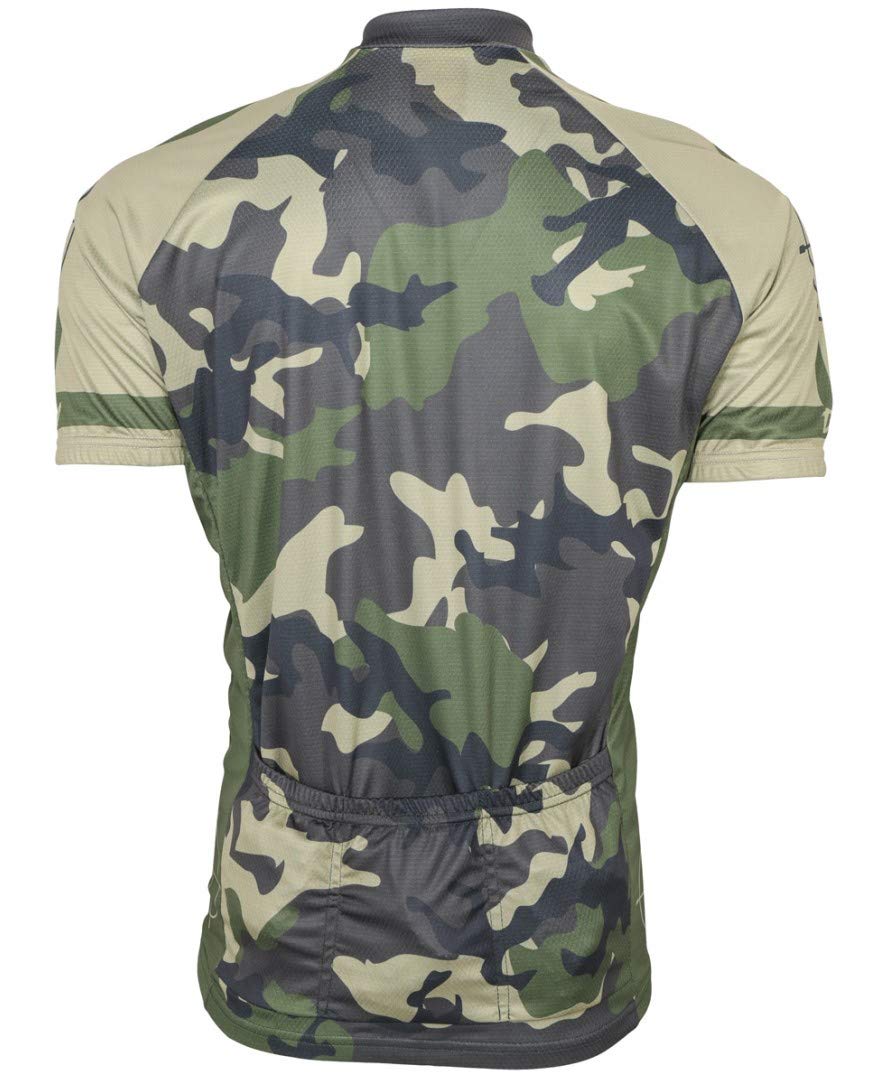 Outlaw Camo Men's Cycling Jersey - Breathable Quick-Dry Bike Shirt for Mountain & Road Biking - Perfect for Outdoor Cycling, Training & Racing