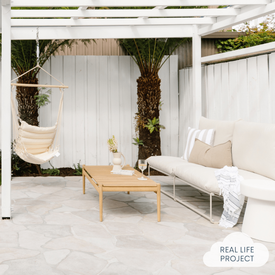 Clovelly Stone Look Crazy Paving Tiles - Natural Stone Effect Outdoor Flooring for Patio, Garden & Walkway Landscaping