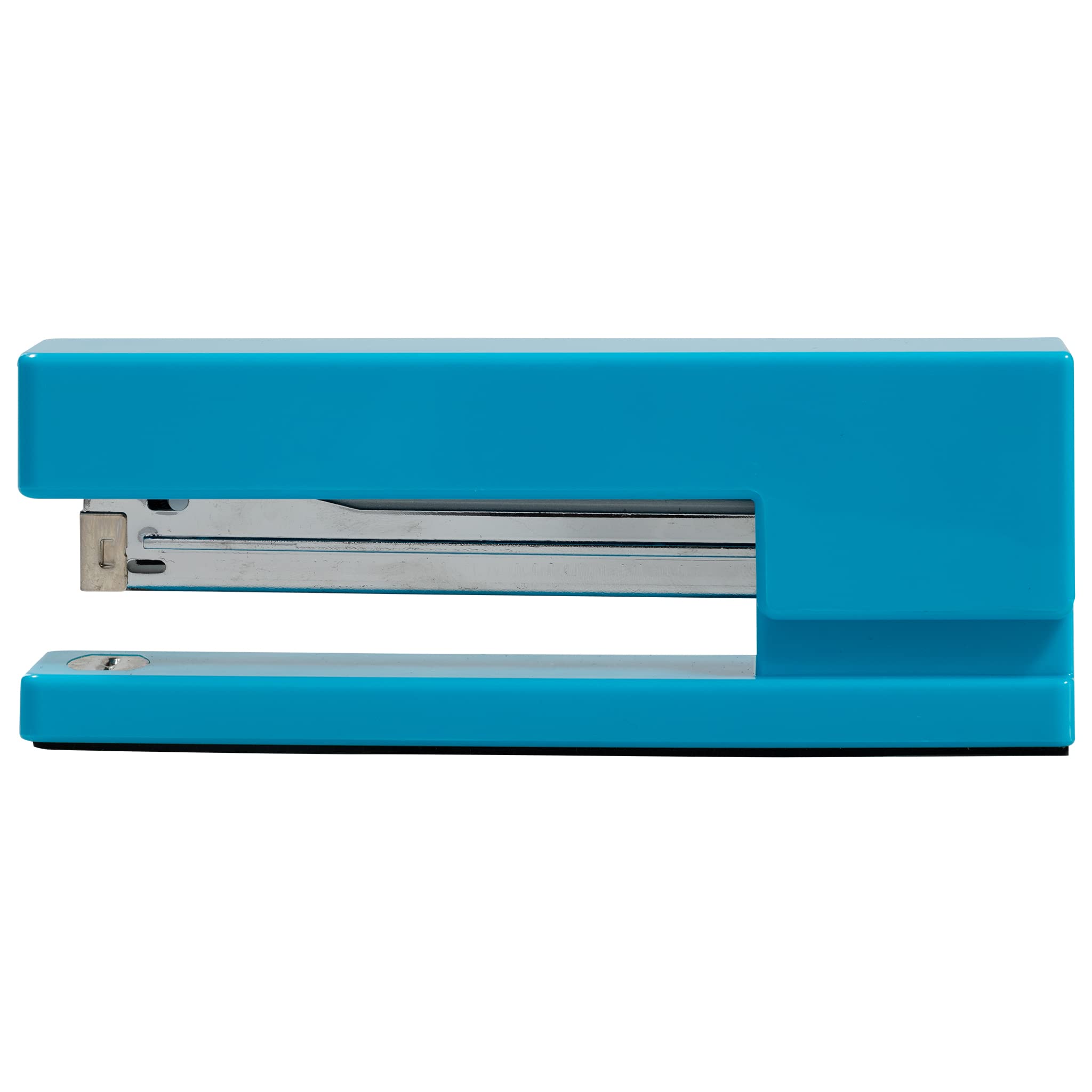 JAM PAPER Modern Heavy Duty Stapler - Blue Office Desk Stapler for Paper, Documents, Files - Perfect for Home, Office, School & Business Use