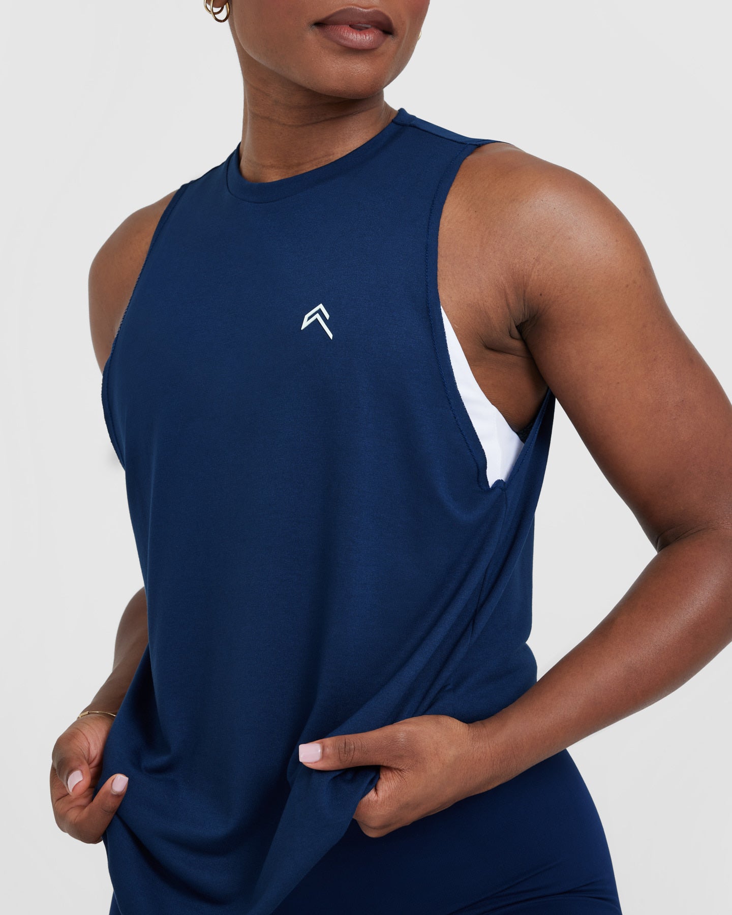 Go To Muscle Vest for Men - Midnight Blue Workout Tank Top | Gym, Running & Fitness Training