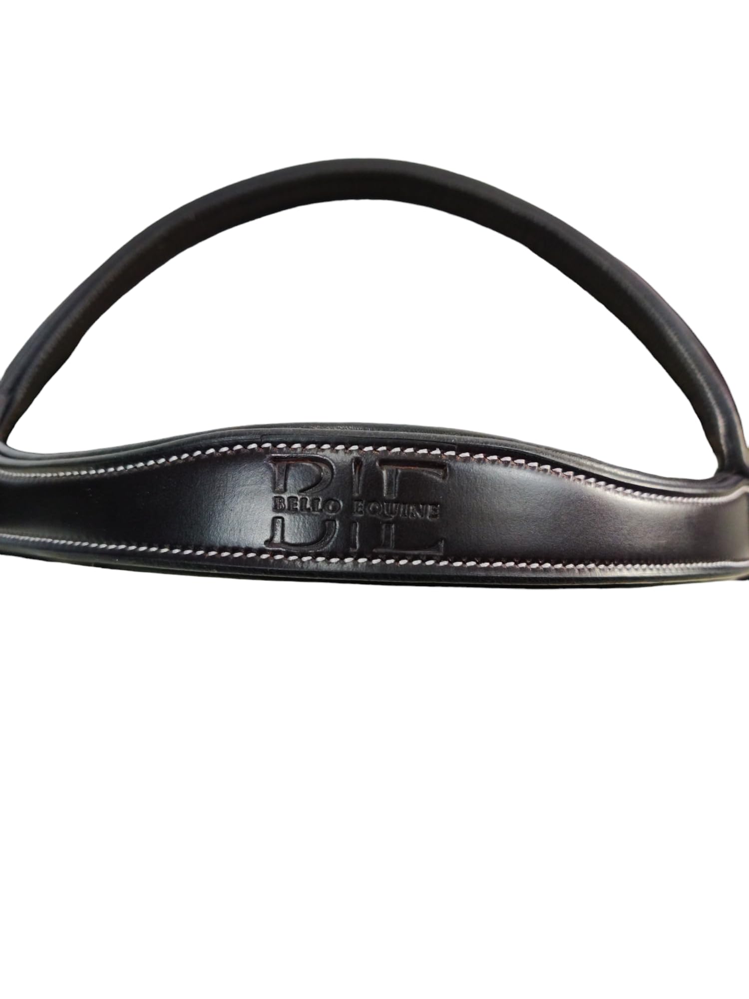 Premium Havana Brown English Leather Horse Bridle with Fancy Stitch - Durable Equestrian Gear for Dressage & Show Jumping - Perfect for Professional Riders & Horse Shows