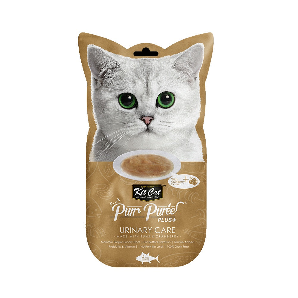 Kit Cat Purr Puree and Puree Plus+ Cat Treats - 4 Stick Pack x 15g (15 Flavor Variety) | Best Price $3.05 | Perfect for Travel, Training & Daily Snacks