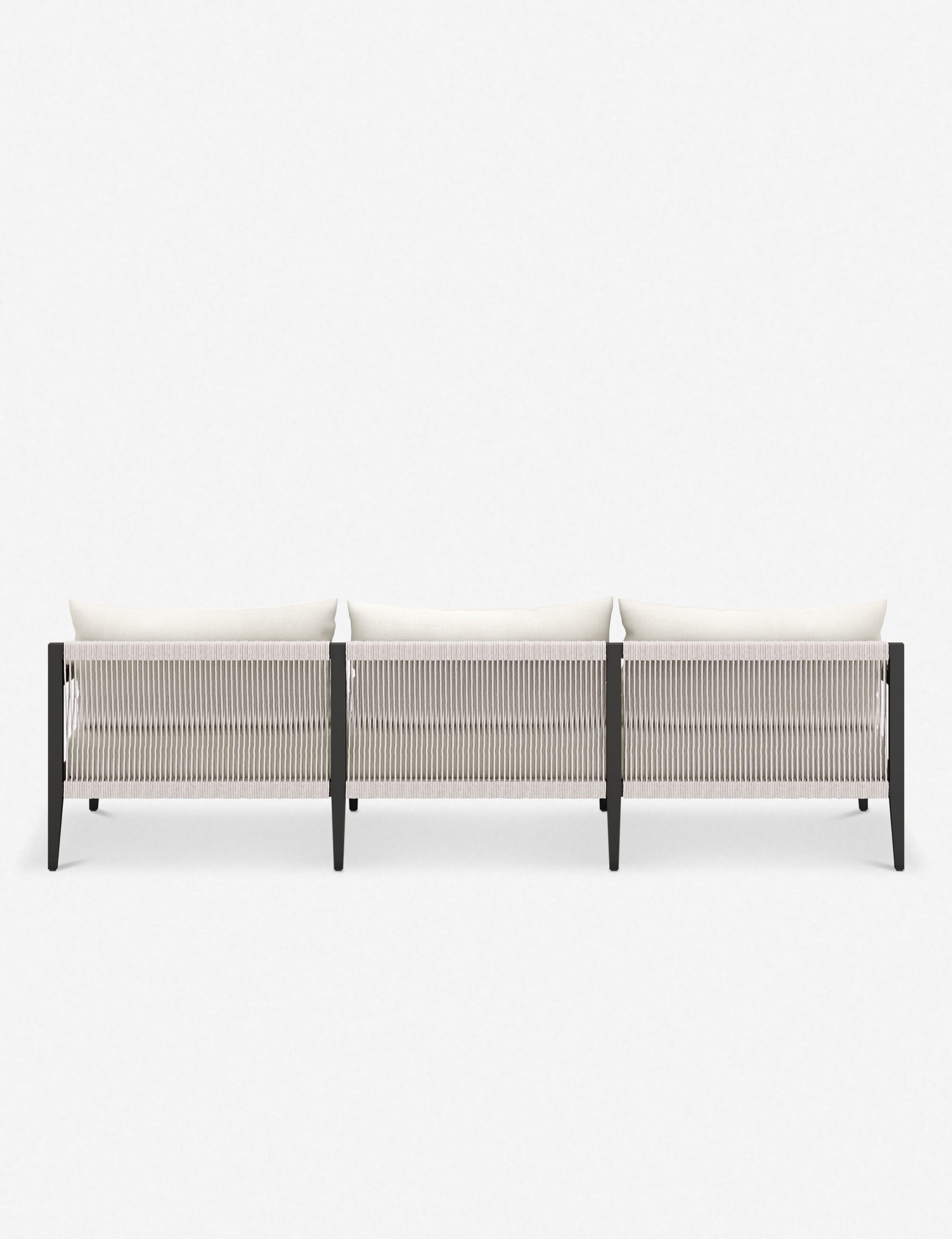 Cadenza Indoor Outdoor Metal Sofa - Durable Patio Furniture for Garden, Poolside & Backyard Relaxation