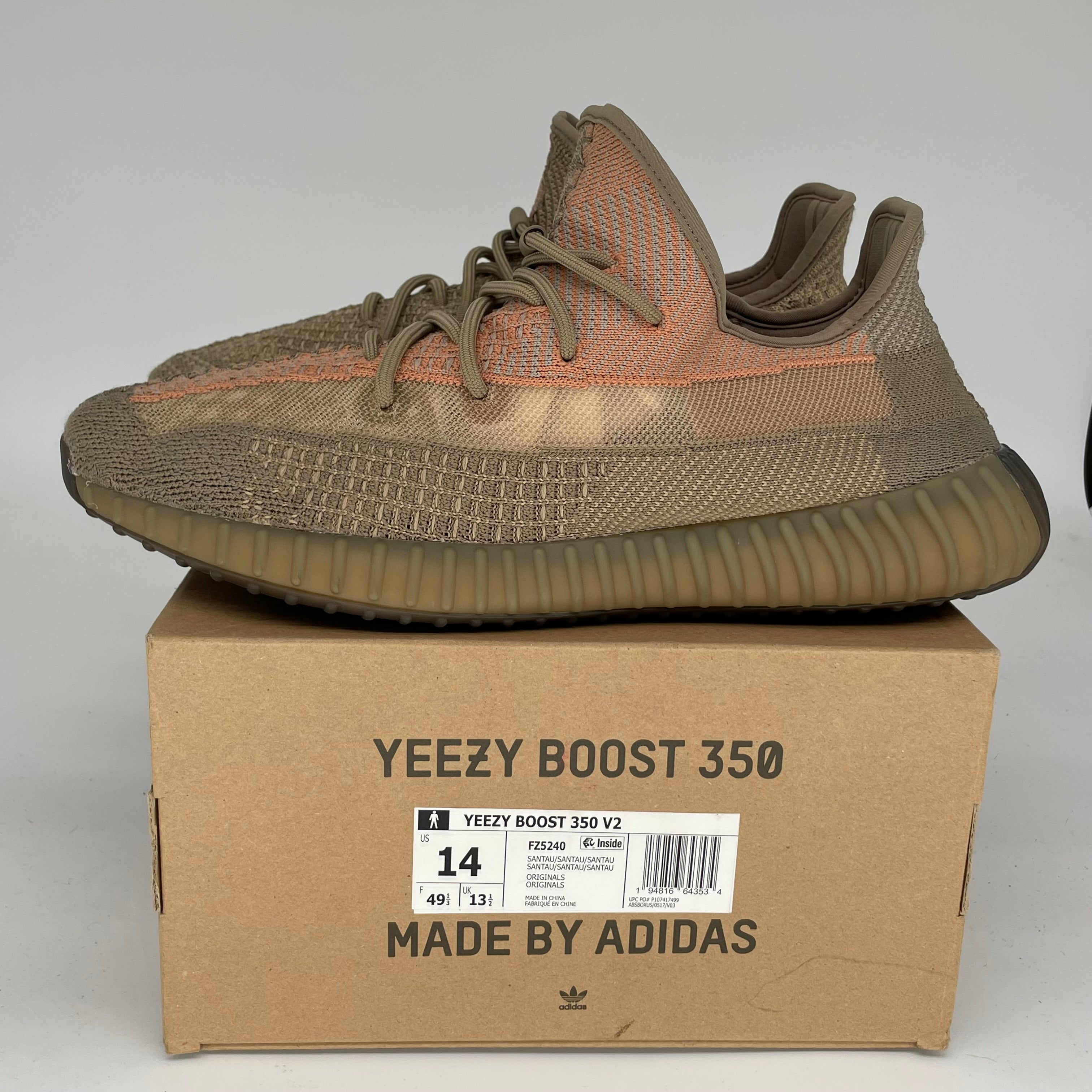 Adidas Yeezy Boost 350 V2 Sand Taupe - Men's Size 14 Sneakers (FZ5240) | Running Shoes, Casual Wear & Street Style Fashion