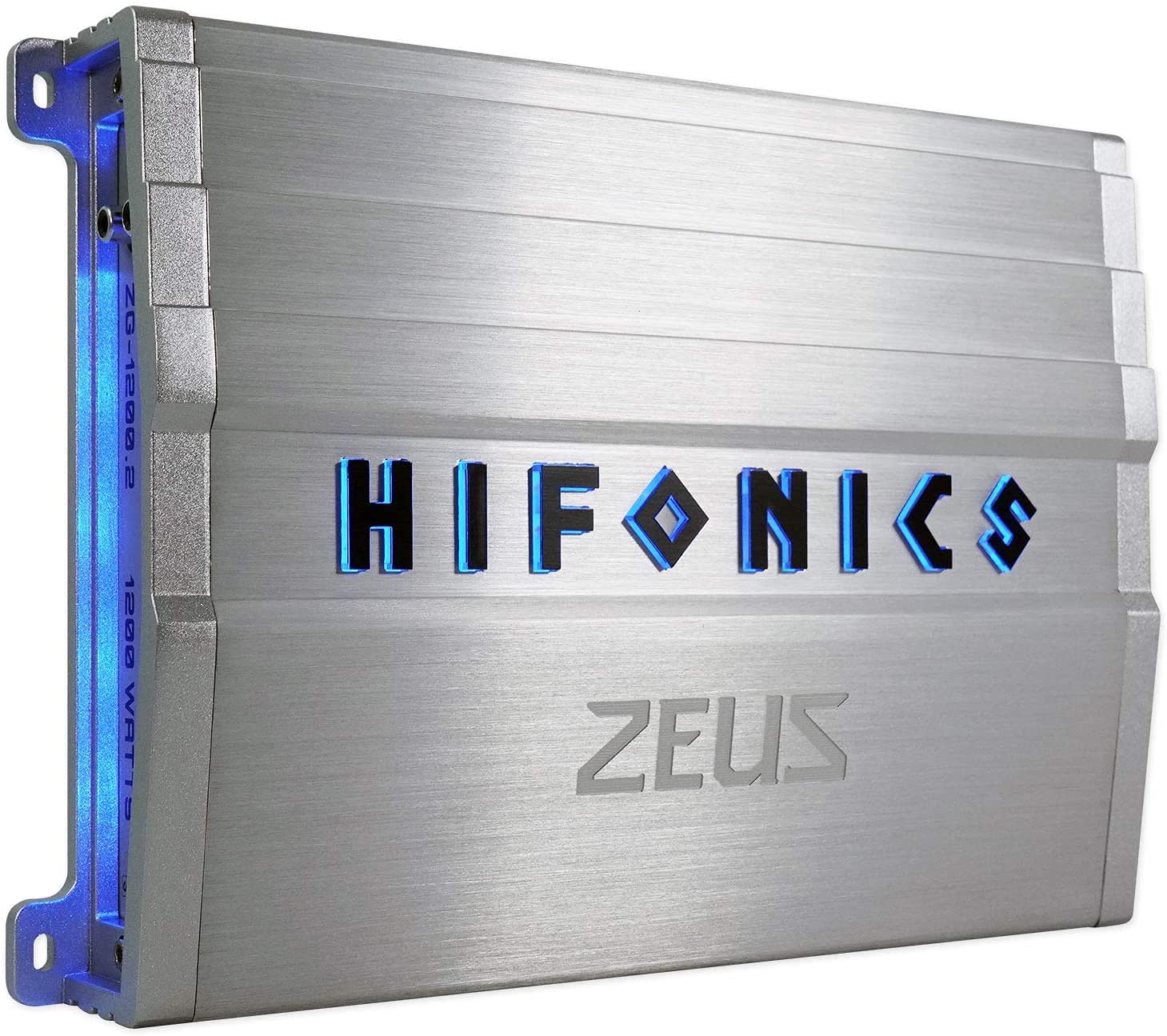 Hifonics ZG-1200.2 Zeus Gamma 2 Channel 1200W Super A/B Class Car Amplifier with Subwoofer Speaker, Gravity Magnet Phone Holder & 4 Gauge Kit (Red) - Perfect for Car Audio Systems, Bass Boost & Road Trips
