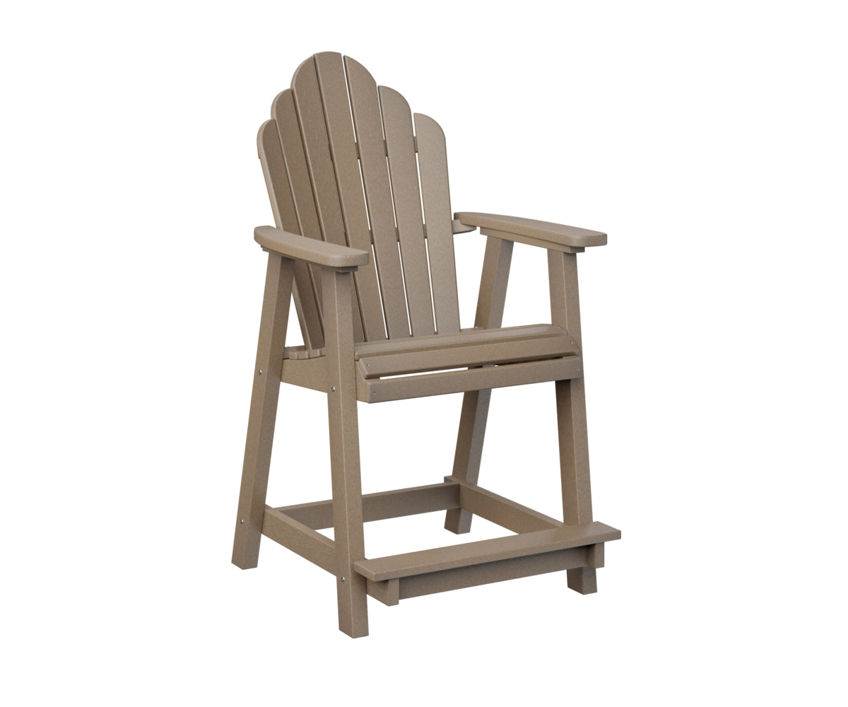 Berlin Gardens Cozi Back Counter Chair - Stylish & Comfortable Bar Stool for Kitchen Island, Breakfast Nook & Home Bar - Perfect for Indoor Dining & Entertaining