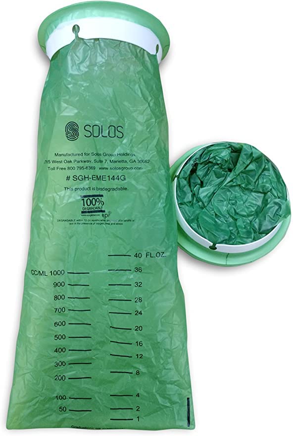 Eco-Friendly Green Biodegradable Emesis Bags - Pack of 144 | Perfect for Hospitals, Airplanes, and Motion Sickness Relief