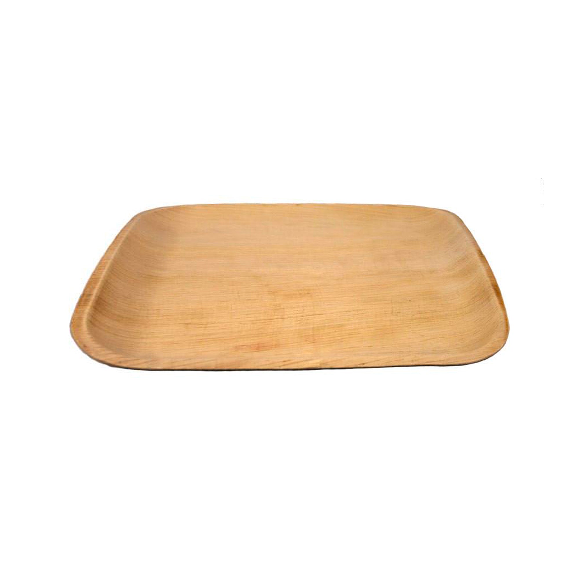 TreeChoice 10-Inch Square Flat Palm Leaf Plates - Eco-Friendly Disposable Plates (4 Packs of 25, 100 Count/Case) - Perfect for Parties, Picnics & Sustainable Dining