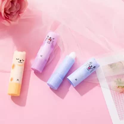 Best Cartoon-Shaped Lip Balm for Pink Lips - Moisturizing & Nourishing Lip Care for Kids & Adults - Perfect for Daily Use, Gifts, and Travel