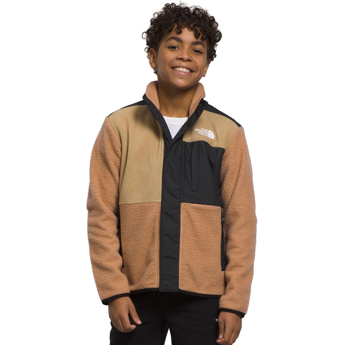 The North Face Boys' Forrest Fleece Hybrid Jacket - Lightweight Water-Resistant Fleece Jacket for Hiking, Camping & Outdoor Adventures