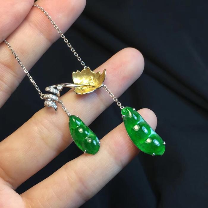 Natural Jade Necklace - Premium Jadeite Pendant for Women, Elegant Green Gemstone Jewelry Gift | Perfect for Weddings, Parties & Special Occasions