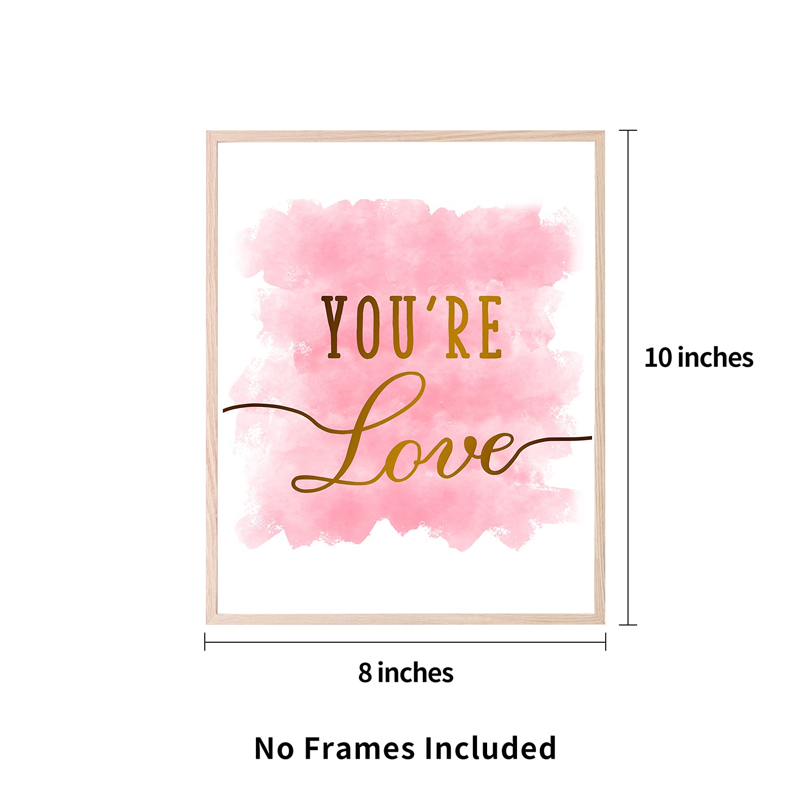 HOMANGA Kids Wall Art Posters - Set of 6 Unframed 8x10 Inch Prints for Teen Girls Room, Bedroom, Nursery & Playroom Decor - Anime Inspired Room Decorations for Birthday Gifts & Home Aesthetic