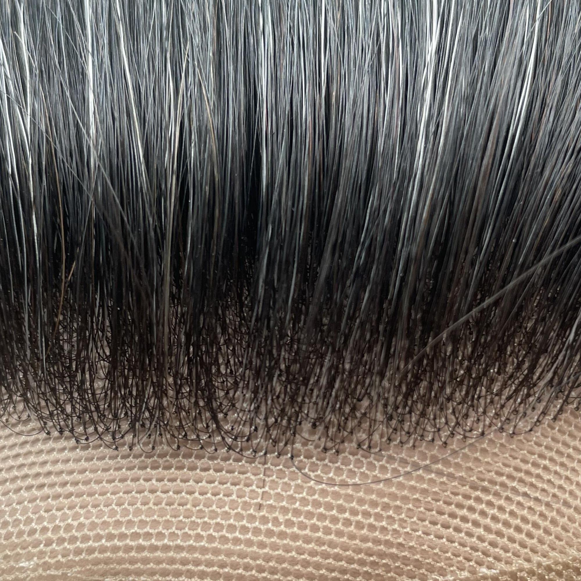 YANAHAIR Men's Toupee - Real Human Hair Replacement System with Fine French Lace - Customizable Natural-Looking Hairpiece (8x10, Wavy, #1B20 20% Human Hair) - Perfect for Daily Wear, Special Occasions & Hair Loss Solutions