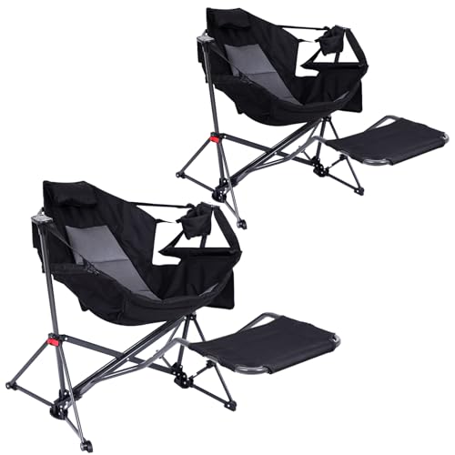 Chair With Foot Rest - 2 Pack