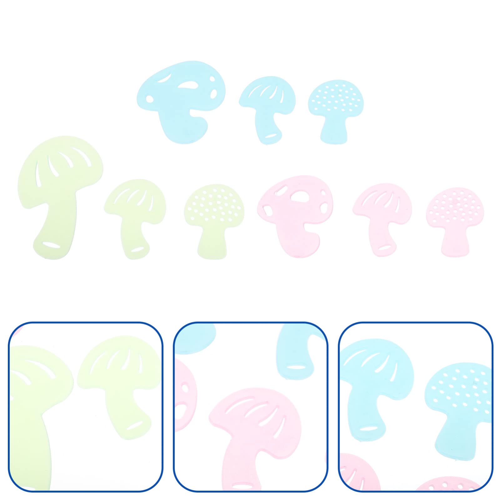 Bestoyard 36PCS Glow in The Dark Mushroom & Stars Wall Stickers - Kids Room Decor, Ceiling Decals for Bedroom, Nursery, Birthday Party - Fun Glowing Wall Art for Boys & Girls