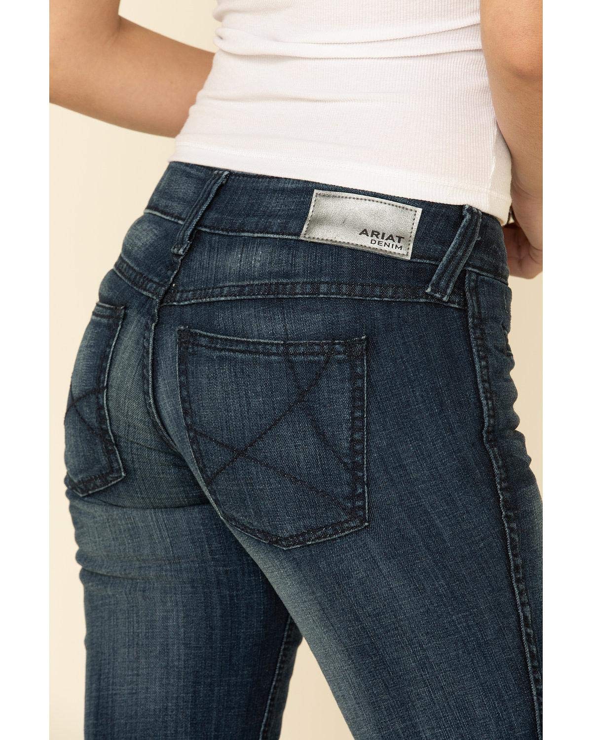 ARIAT Women's Ella Trouser Jeans in Bluebell - Comfortable & Stylish for Work, Casual Wear & Outdoor Activities