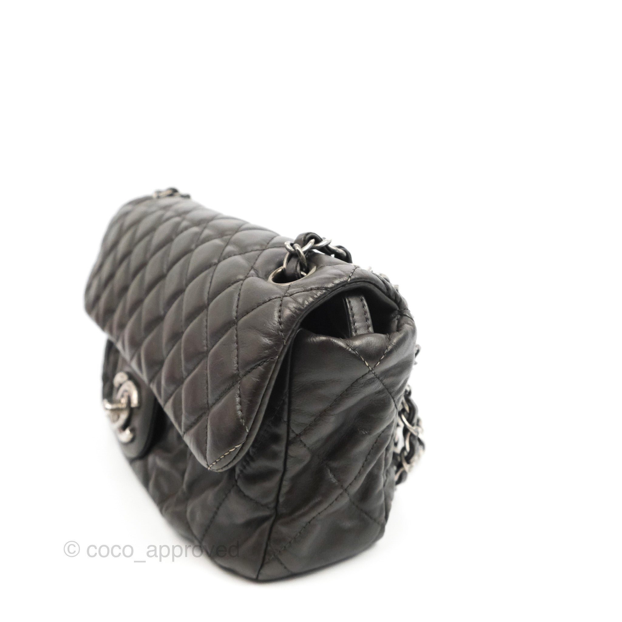 Chanel Quilted Flap Bag in Iridescent Dark Brown Calfskin with Ruthenium Hardware - Luxury Crossbody Purse for Women, Perfect for Parties, Dates & Evening Events