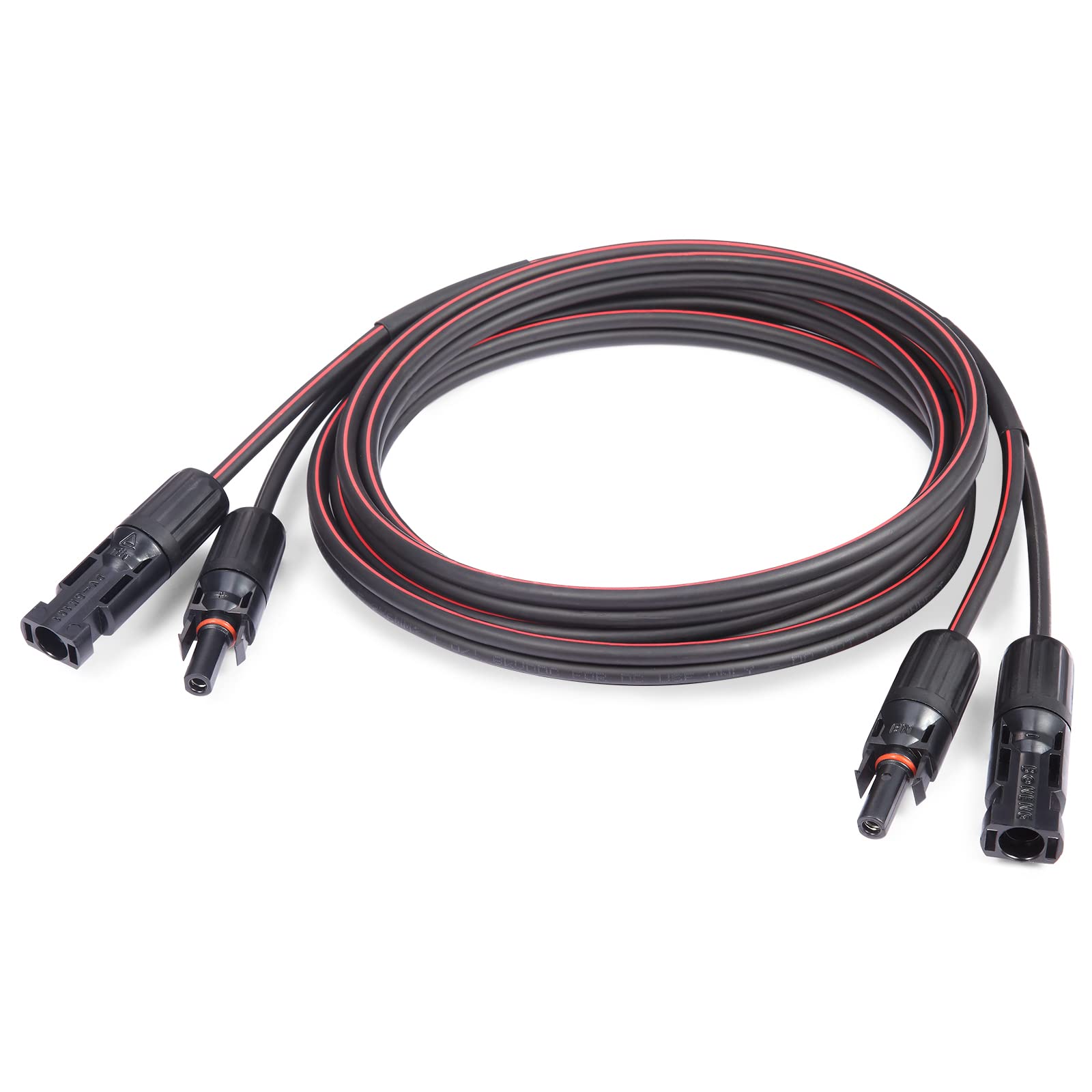 VALEMO 20ft 12 AWG Solar Extension Cable with MC4 Connectors - 2 Core Copper Wire for Solar Panels, Home, RV & Off-Grid Power Systems - Weatherproof Solar Panel Wiring Kit for Outdoor Use