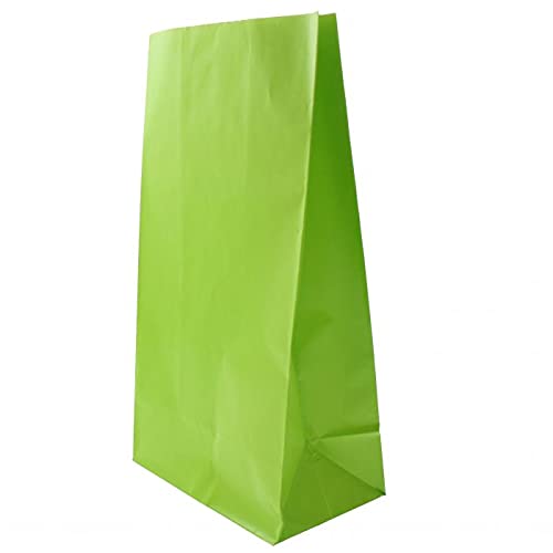 Vibrant Lime Green Party Favor Bags - 12 Pack Premium Quality Gift Bags for Birthdays, Baby Showers, Weddings & Celebrations - Perfect for Candy, Treats & Small Gifts