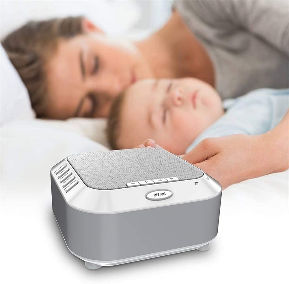High Fidelity White Noise Machine with 5 Soothing Sounds & Sleep Timer - Perfect for Baby Sleep, Kids, Adults, Travel, Office & Home Use - Create Relaxing Ambience for Better Sleep, Focus & Stress Relief