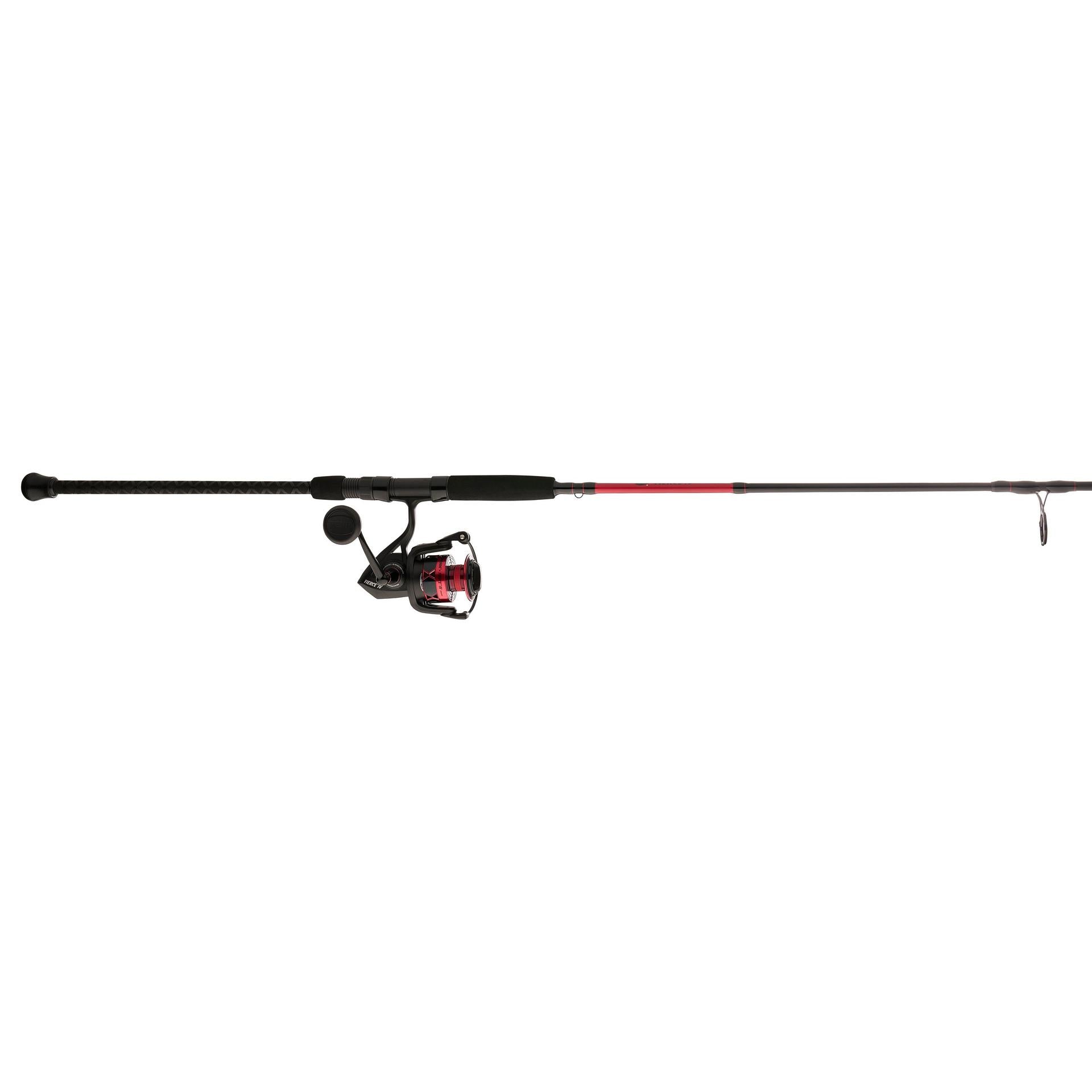 Fierce® IV Spinning Rod and Reel Combo - Premium Fishing Gear for Saltwater and Freshwater Anglers - Perfect for Bass, Trout, and Walleye Fishing
