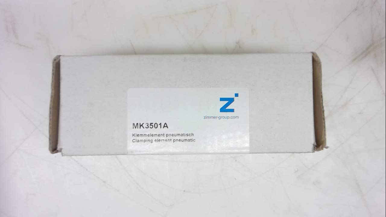 Original: Mk3501a, Pneumatic Clamping Element, Zimmer Clamp Mk3501a   Optimized: Zimmer MK3501A Pneumatic Clamping Element - High Precision Industrial Clamp for CNC, Milling & Automation Applications