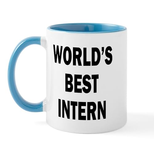 White/Blue Inside - World's Best Intern Mug