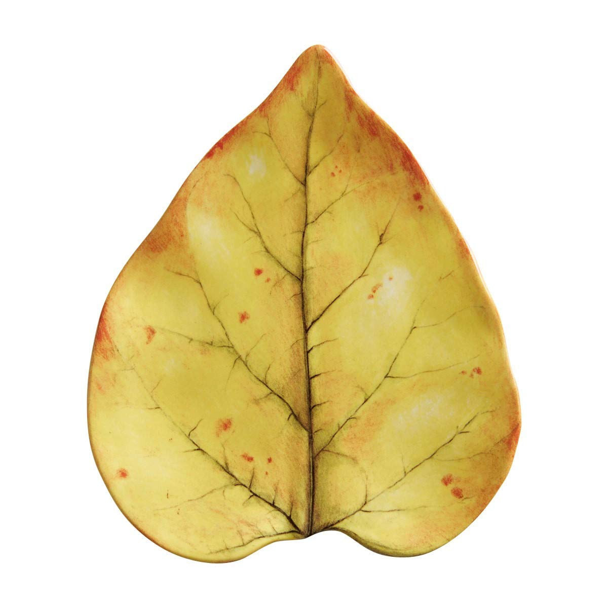 Juliska Forest Walk Leaf Cocktail Plate Set of 4 - Elegant Appetizer Dishes for Dinner Parties, Wedding Receptions & Holiday Entertaining