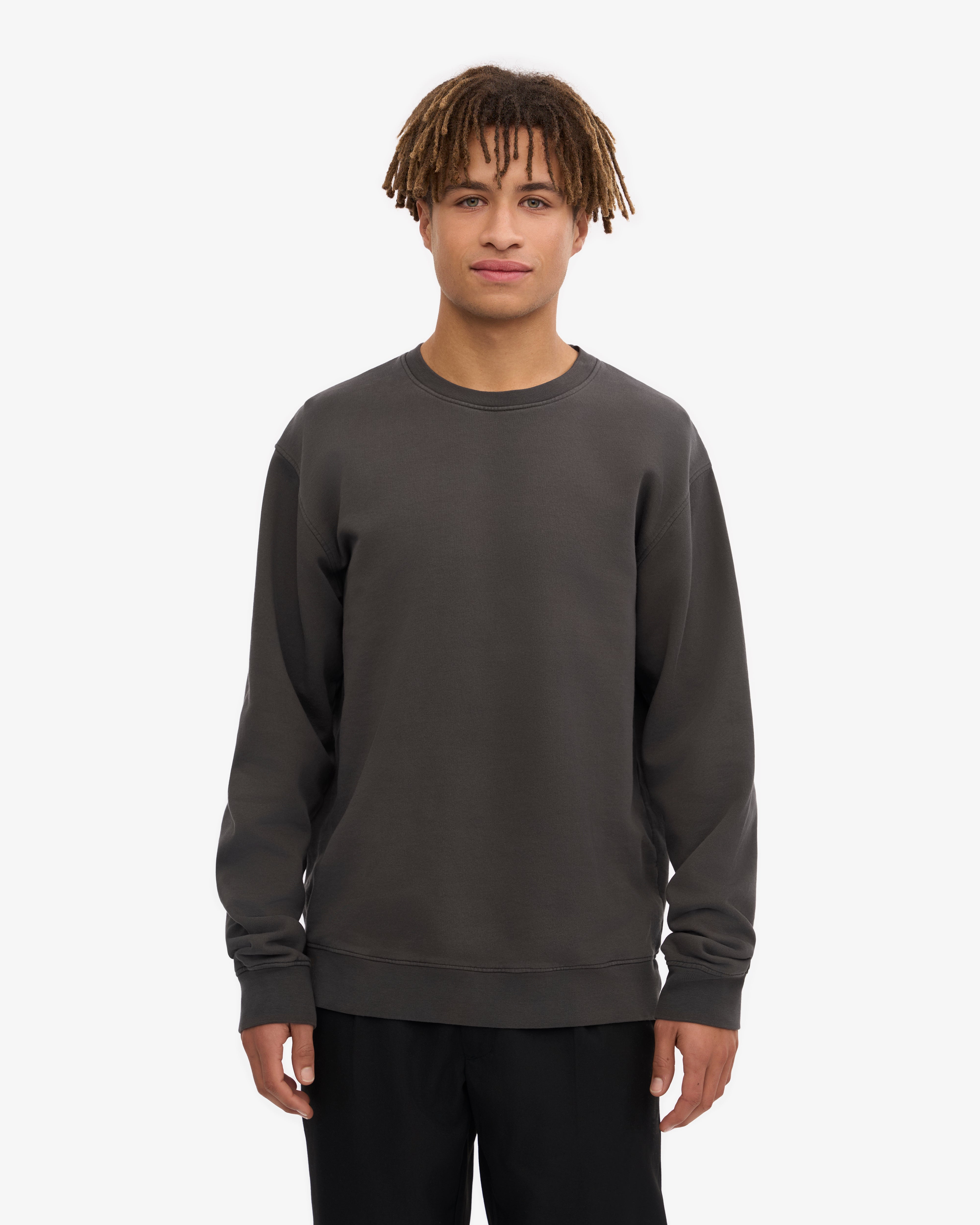 Classic Organic Cotton Crew Neck T-Shirt for Men - Soft & Comfortable Lava Grey - Perfect for Casual Wear, Gym & Everyday Outfits