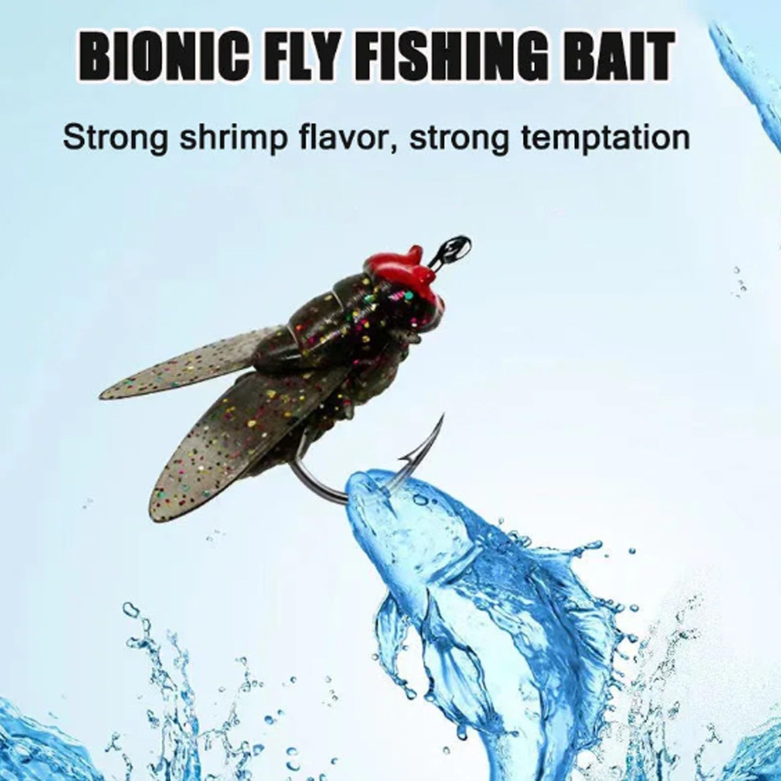 2024 New Bionic Fly Fishing Lures (20PCS) - Realistic Soft Bait with Fish Attractant for Trout & Bass - Perfect for Freshwater Fly Fishing & Outdoor Adventures