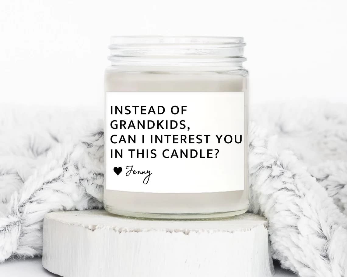 Personalized Soy Wax Candle Gift for Grandma - Thoughtful Mother's Day Present with Custom Message - Perfect for Relaxation, Home Decor & Special Occasions
