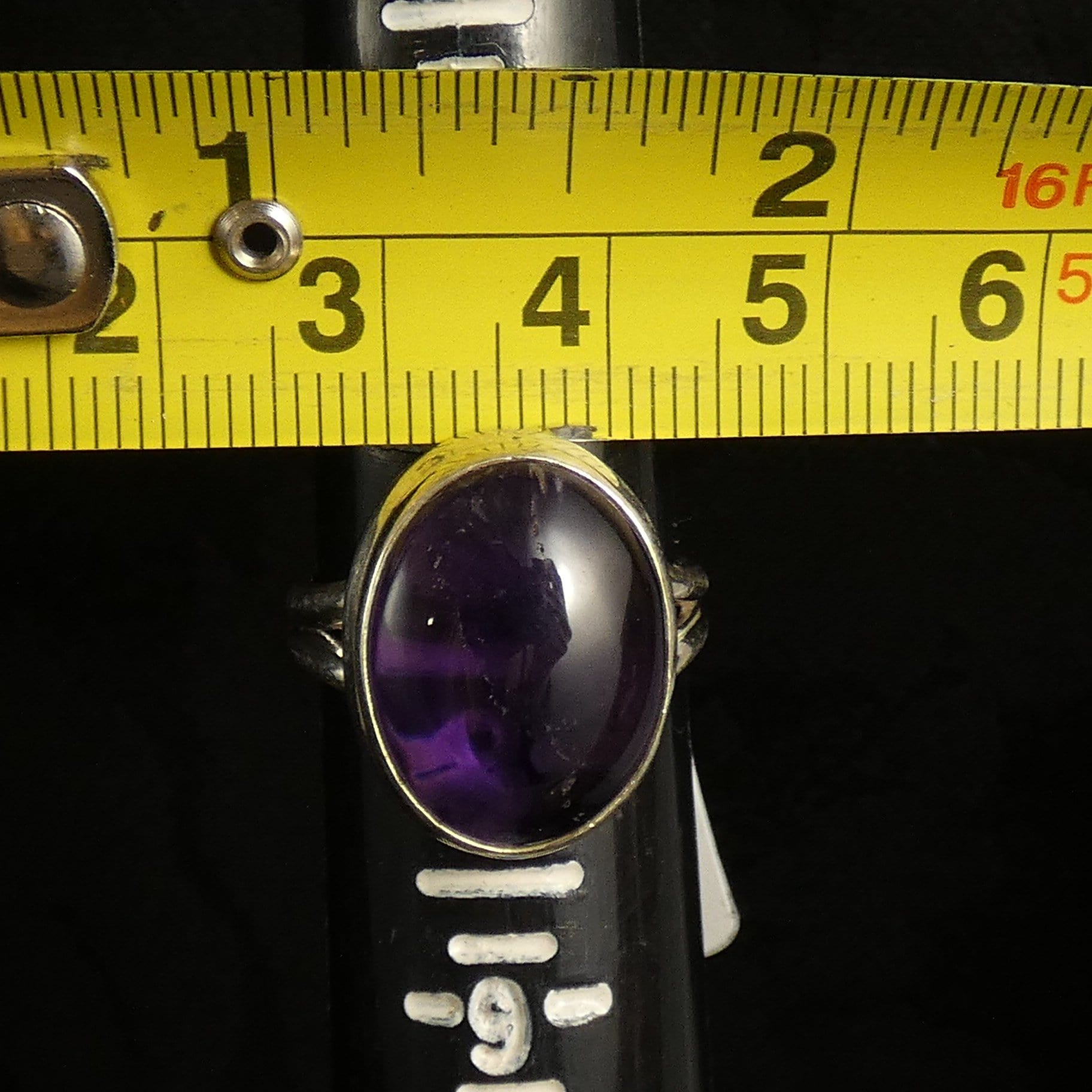 Natural Amethyst Gemstone Ring for Women - Size 7.25 - Elegant Purple Crystal Jewelry Gift for Birthday, Anniversary & Special Occasions