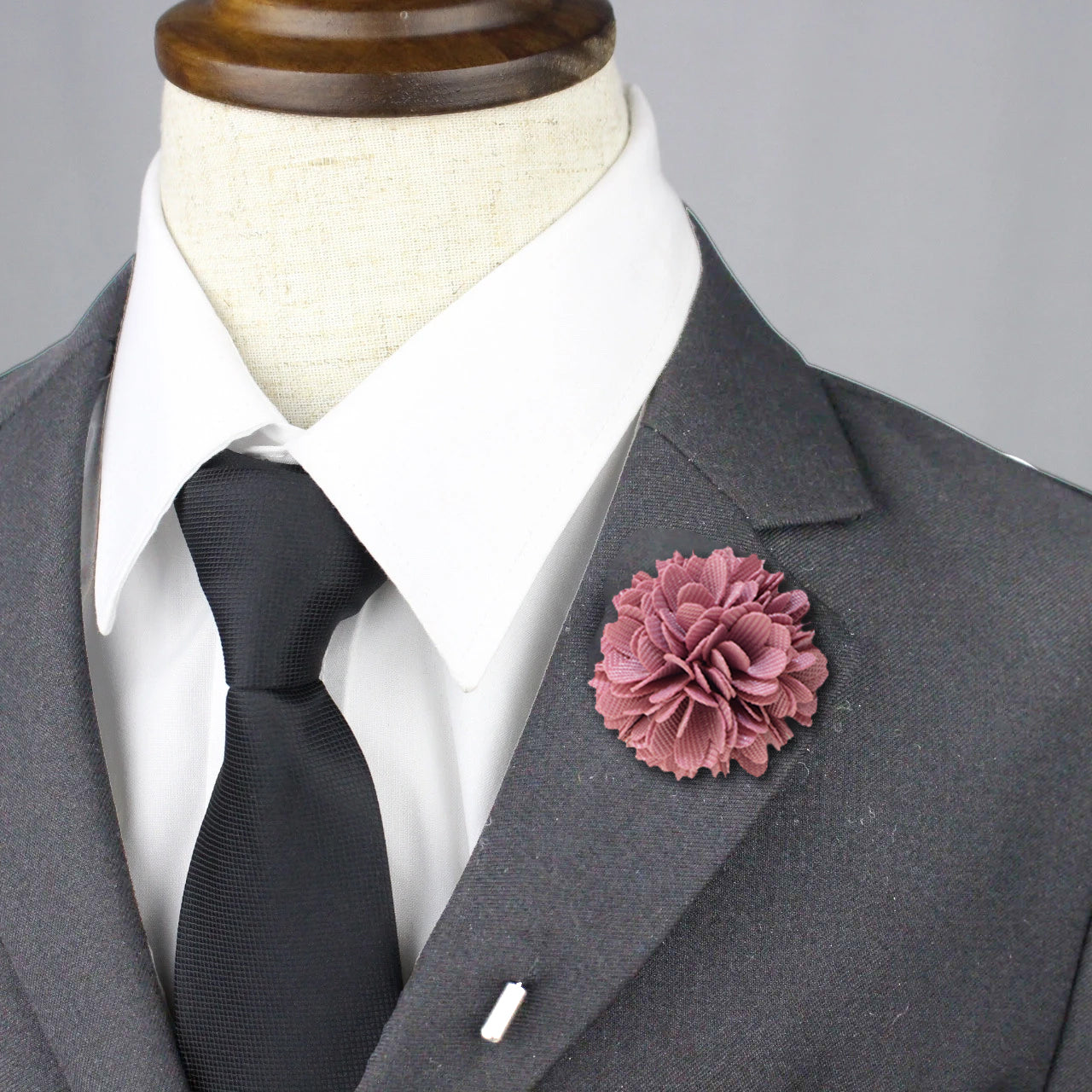Dusty Pink Lapel Pin - Elegant Brooch for Women & Men - Perfect for Suits, Jackets, Hats & Gifts
