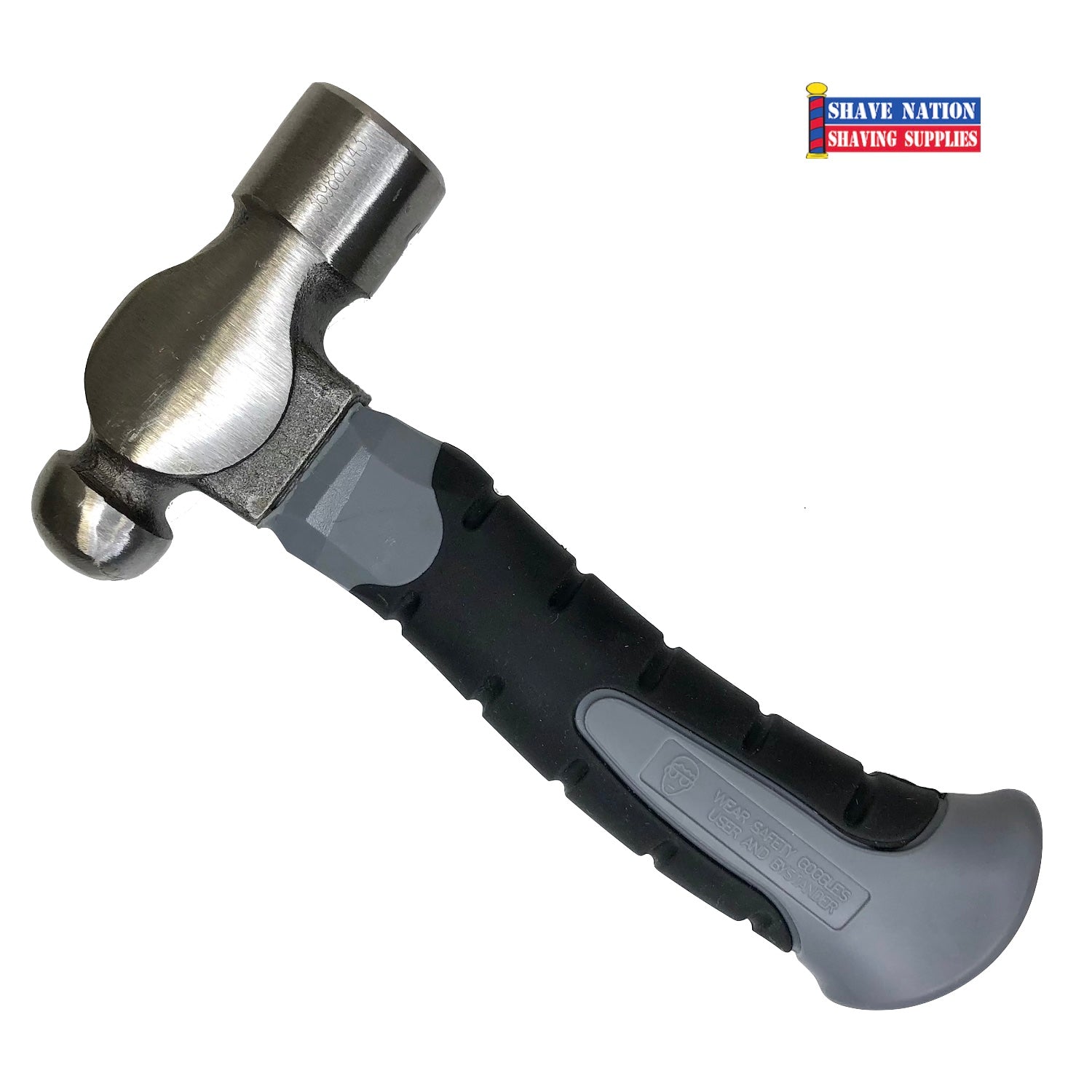 8oz Stubby Ball Peen Hammer - Compact Steel Head with Hickory Handle for Jewelry Making, Metalworking & DIY Home Repairs