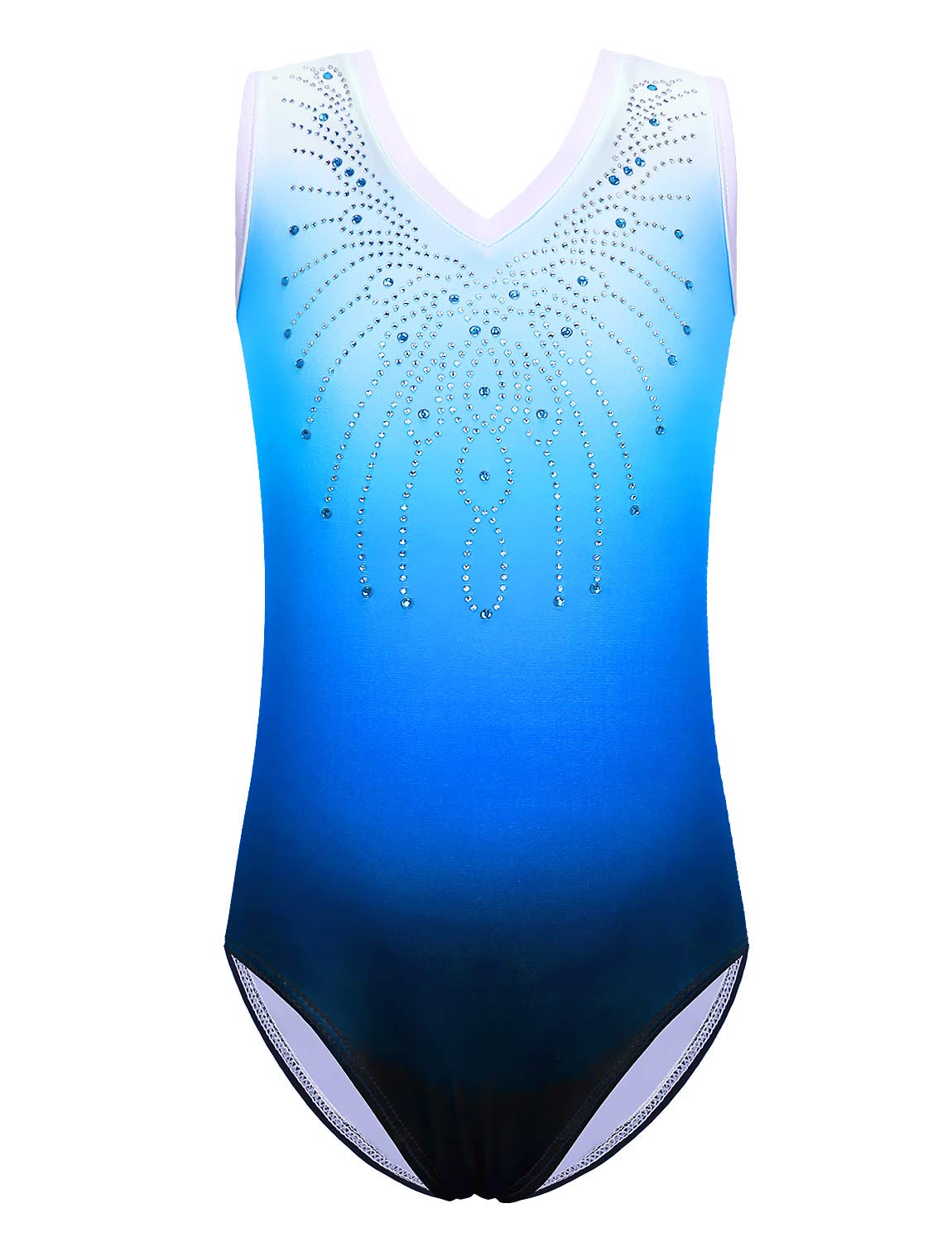 BAOHULU Girls Gymnastics Leotard - Shiny Diamond Ballet Dance Leotard One-Piece Outfit for Kids - Perfect for Ballet, Dance Classes, Gymnastics & Performances
