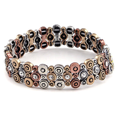 Crystal Studs Bracelet for Women - Elegant Beaded Jewelry for Everyday Wear | Perfect for Parties, Weddings & Gifts