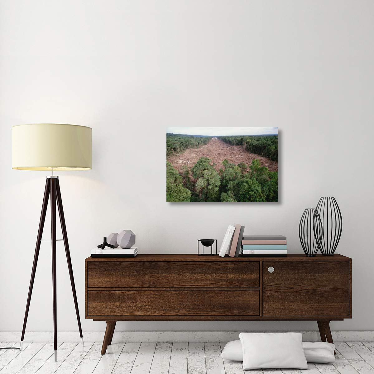 Tropical Rainforest Landscape Canvas Art - 36