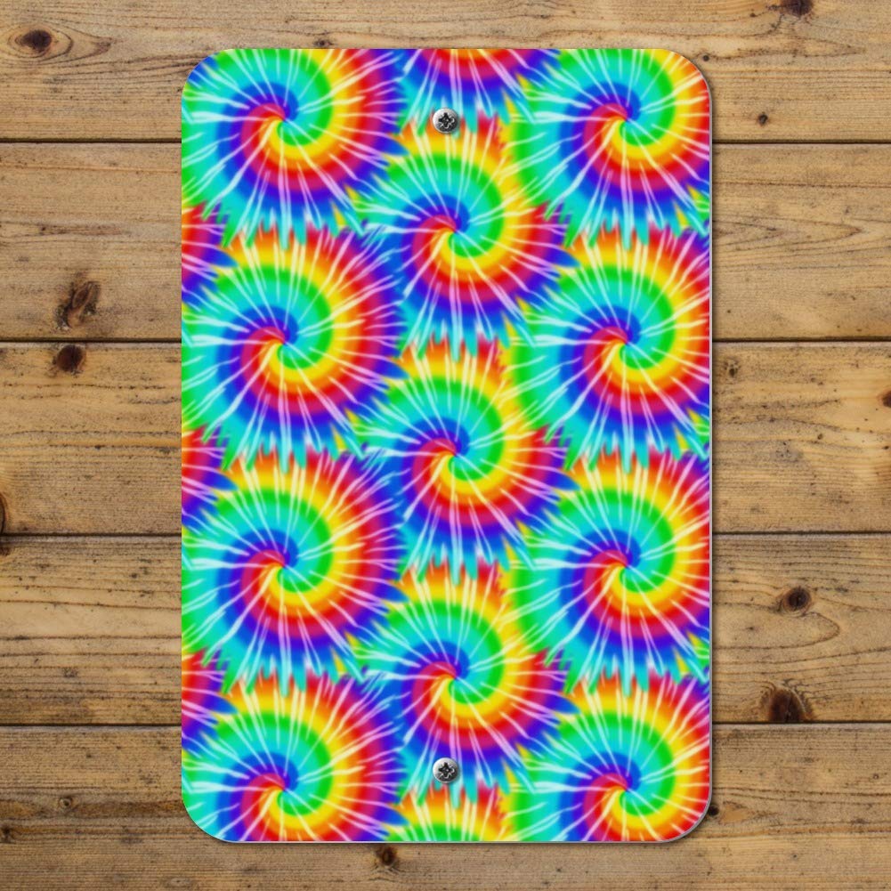 Vibrant Tie Dye Pattern Sign for Home, Office & Business Decor | Unique Wall Art for Living Room, Bedroom or Workspace