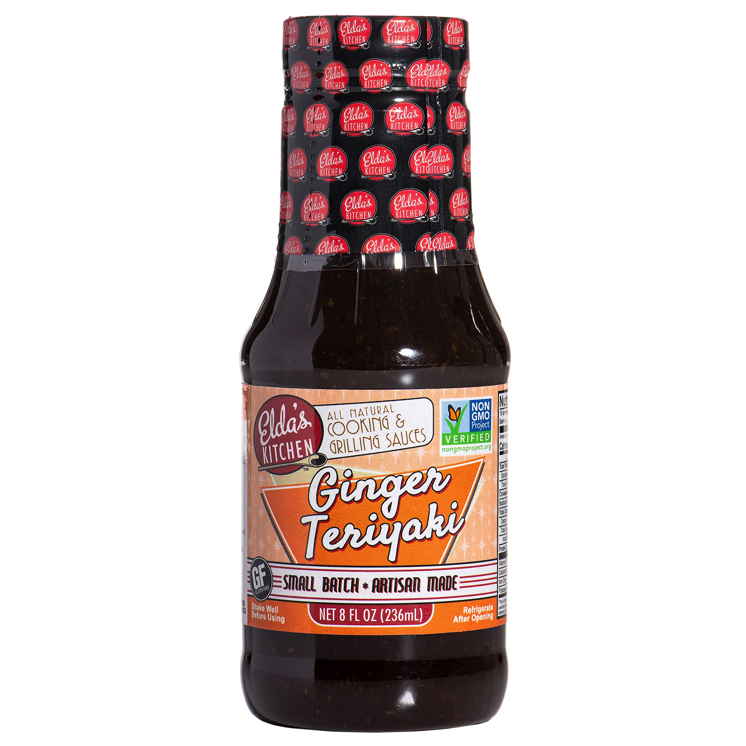 Elda's Kitchen Ginger Teriyaki Sauce - Gluten Free Asian Marinade for Cooking, Grilling & Stir Fry (3 Pack) | Perfect for Chicken, Beef, Seafood & Vegetables