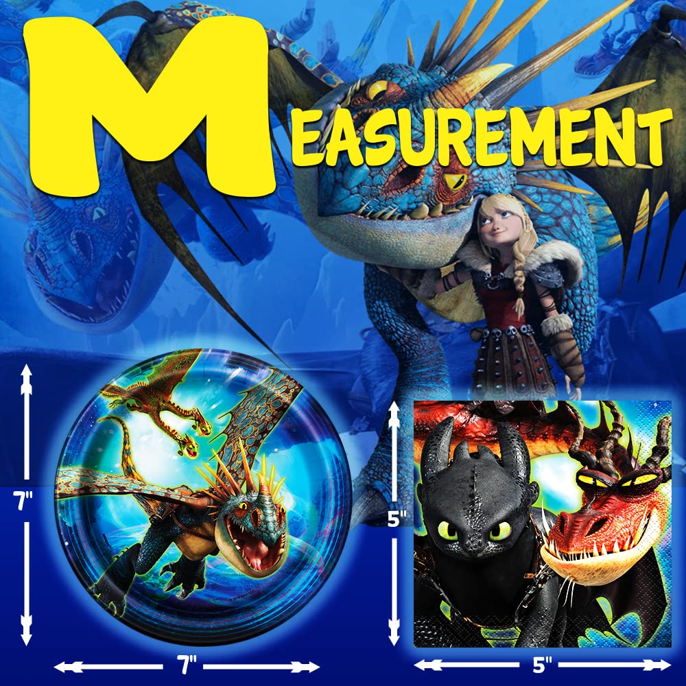 How to Train Your Dragon The Hidden World Birthday Party Supplies - 16 Pack 7